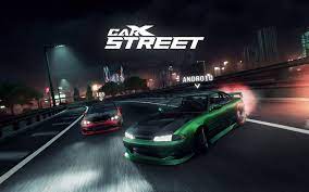CarX Street A custom tuned car drifts through the neon-lit streets of Sunset City in CarX Street.